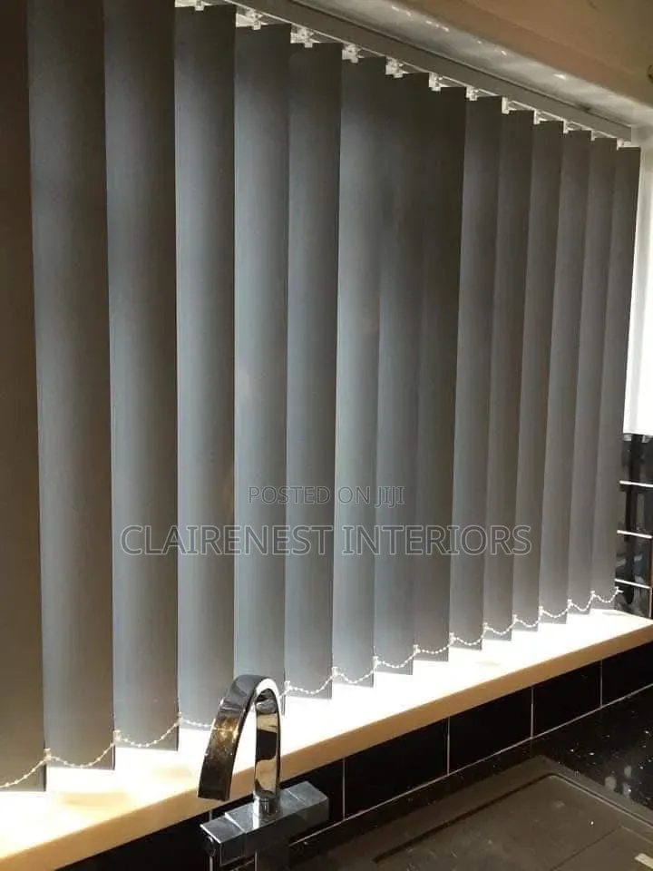Stylish From Every Angle Vertical Office Window Blinds