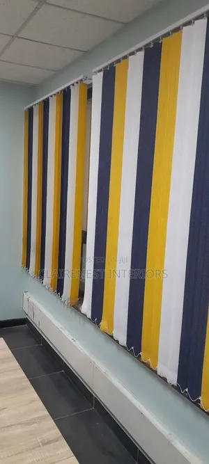 Stylish From Every Angle Vertical Office Window Blinds