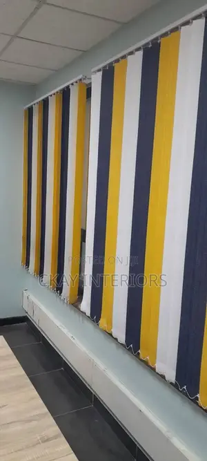 Stylish From Every Angle Vertical Office Window Blinds