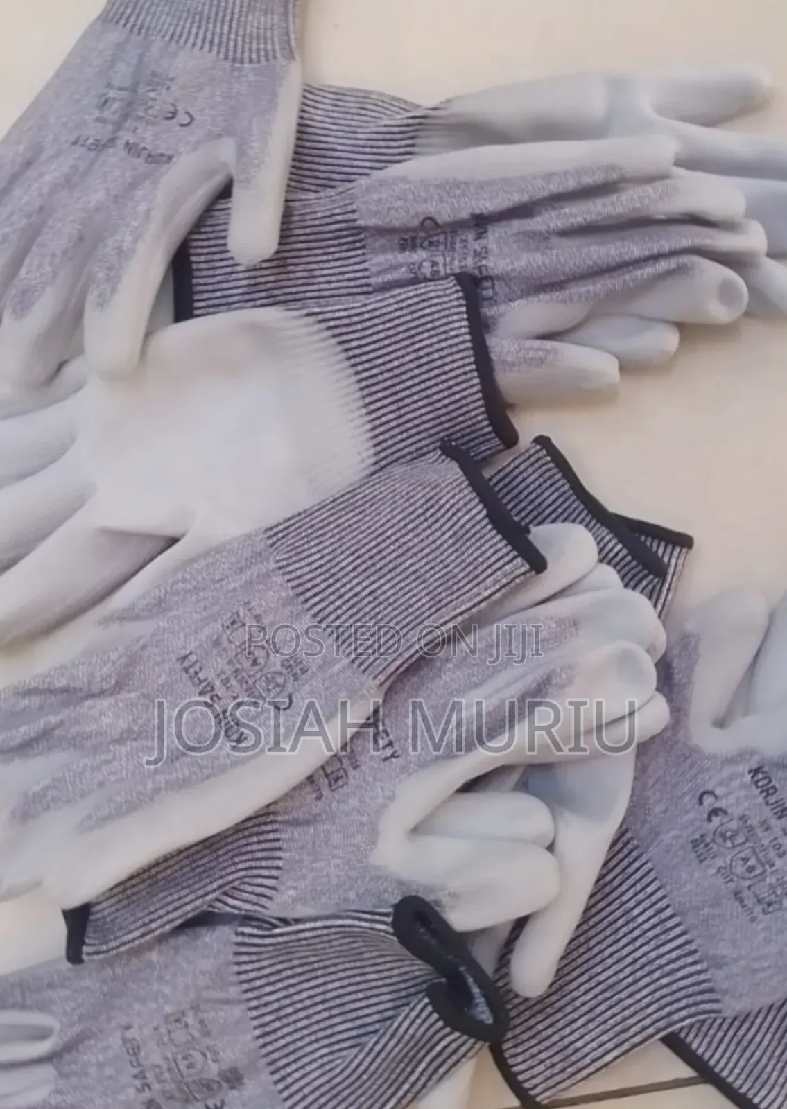 Pu Palm Coated Safety Gloves for Industrial Use