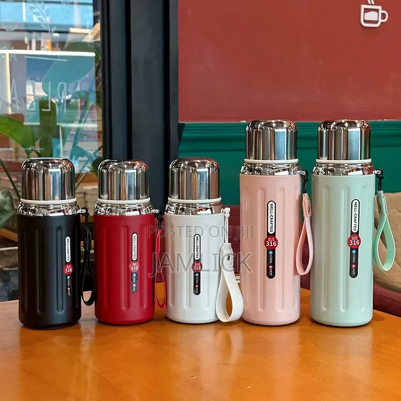 600ml Stainless Steel Vacuum Flask - Hk
