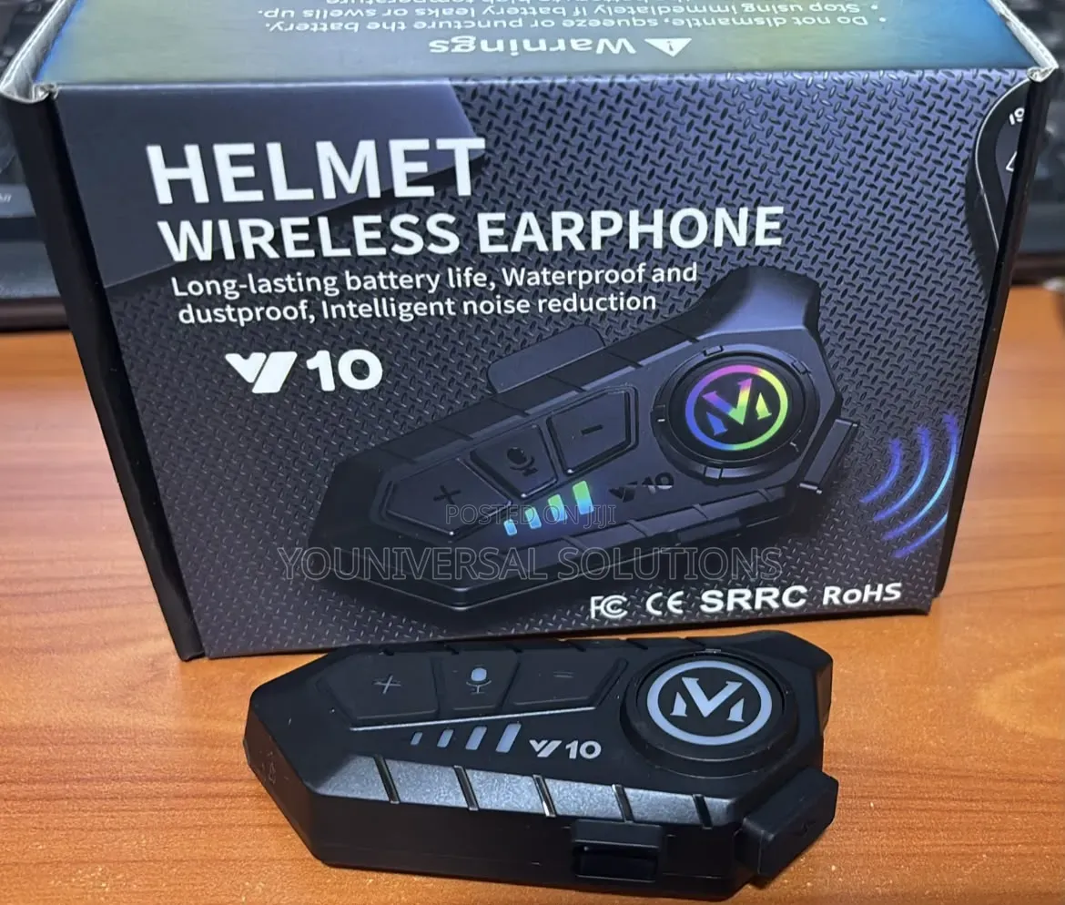 *V10 Helmet Bluetooth Headset* With Dynamic Lights and Noise