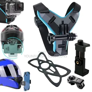 *2-in-1 Strap Helmet Chin Mount* for Phone or Camera