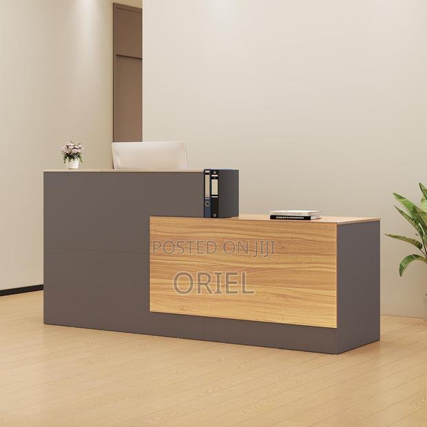 Office Reception Desk :L-Shaped Reception Desk With Lockable Drawers - thumbnail 8