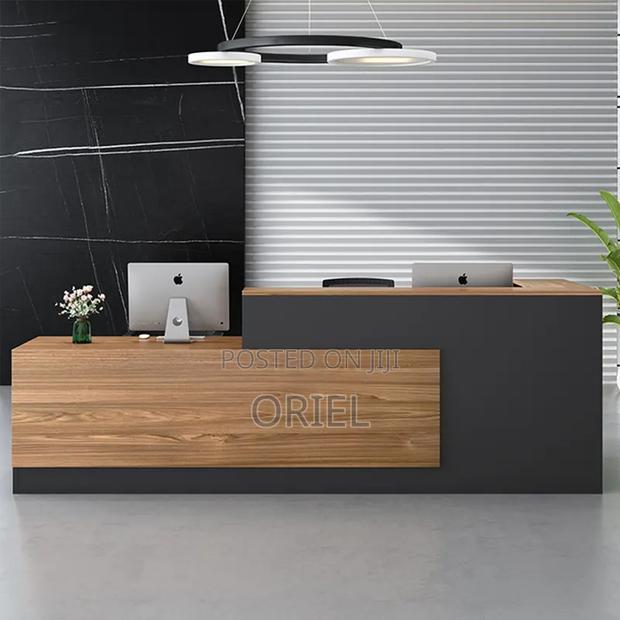Office Reception Desk :L-Shaped Reception Desk With Lockable Drawers - thumbnail 10