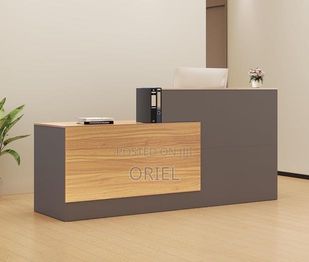 Office Reception Desk :L-Shaped Reception Desk With Lockable Drawers - thumbnail 16