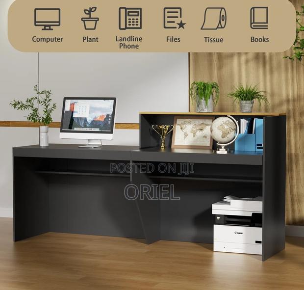 Office Reception Desk :L-Shaped Reception Desk With Lockable Drawers - thumbnail 17