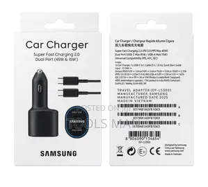 Samsung 60W Car Charger EP-L5300 Dual Port 45W Fast Charging Type C