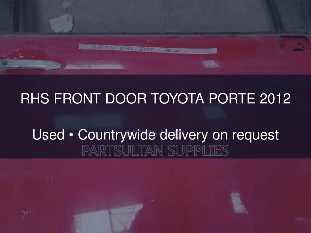 RHS Front Door Toyota Porte 2012