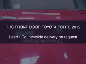 RHS Front Door Toyota Porte 2012