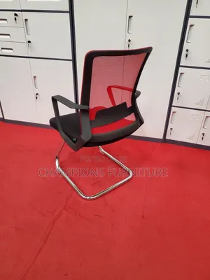 Red Mid Back Cantilever Office Chair