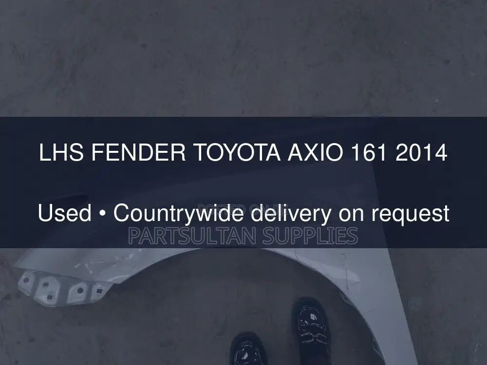 LHS Fender Toyota Axio 161 2014