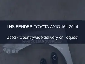 LHS Fender Toyota Axio 161 2014