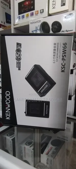 KSC-Psw66 Kenwood 6.5" Compact Powered Car Underseat Sub Woofer 650w