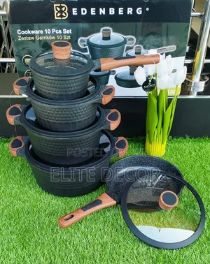 Edenberg 10pcs Non-Stick Heavy Duty Cooking Pots Set – Code 5648