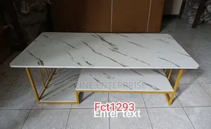 Rectangular Marble Effect Coffee Table