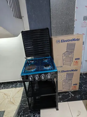 Electromate Standing Cooker 3 Gas + 1 Electric Burner With Shelves
