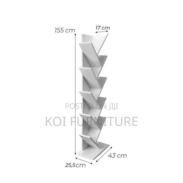 Storage Unit; Tree Alte Wooden Book Storage Shelf Rack - thumbnail 2