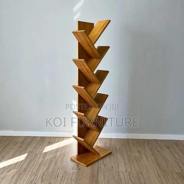 Storage Unit; Tree Alte Wooden Book Storage Shelf Rack - thumbnail 9