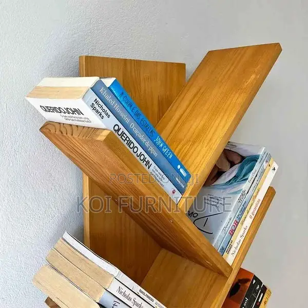 Storage Unit; Tree Alte Wooden Book Storage Shelf Rack