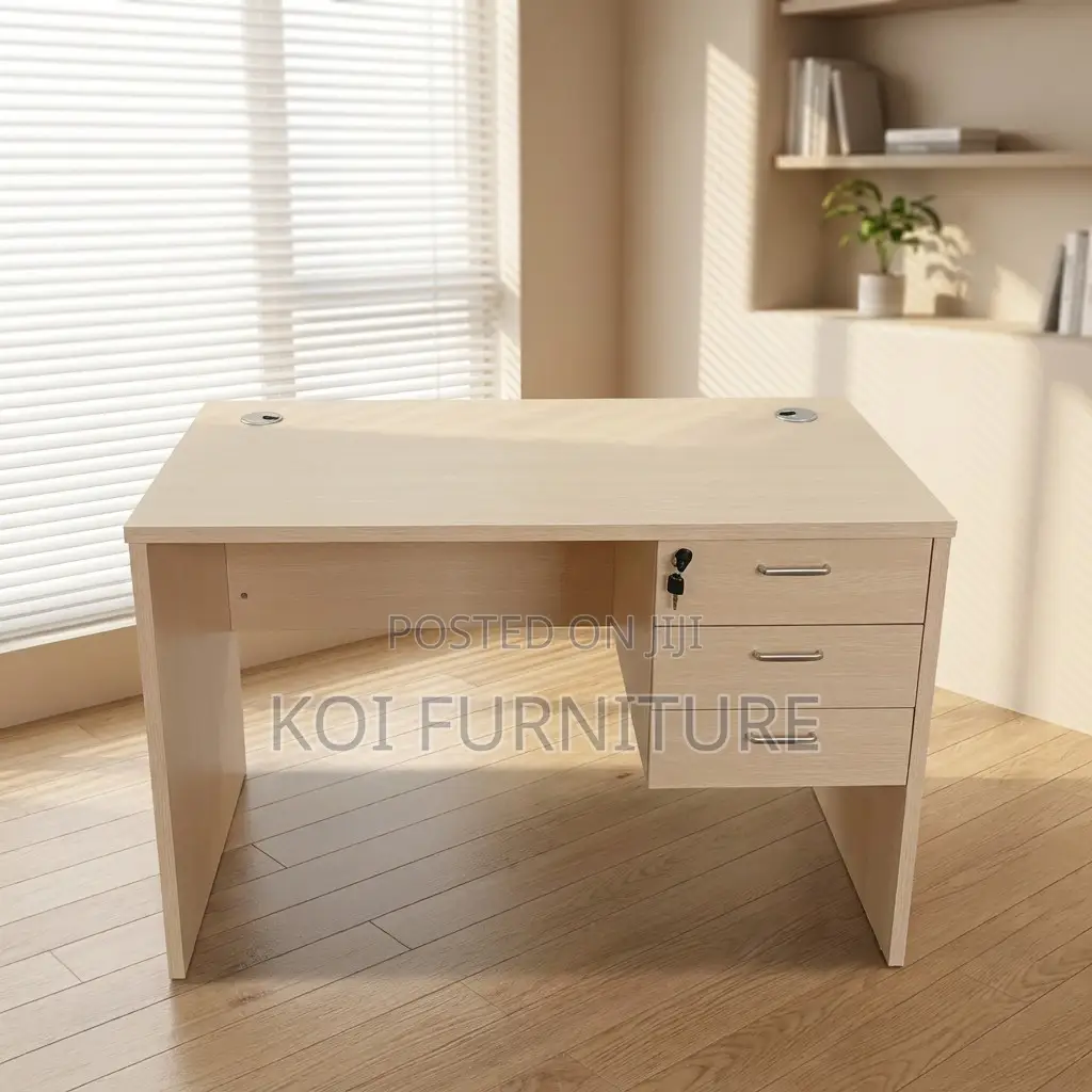 Office Desk; 1.2 Meters Quality Clerical Desk With Lockable Drawer