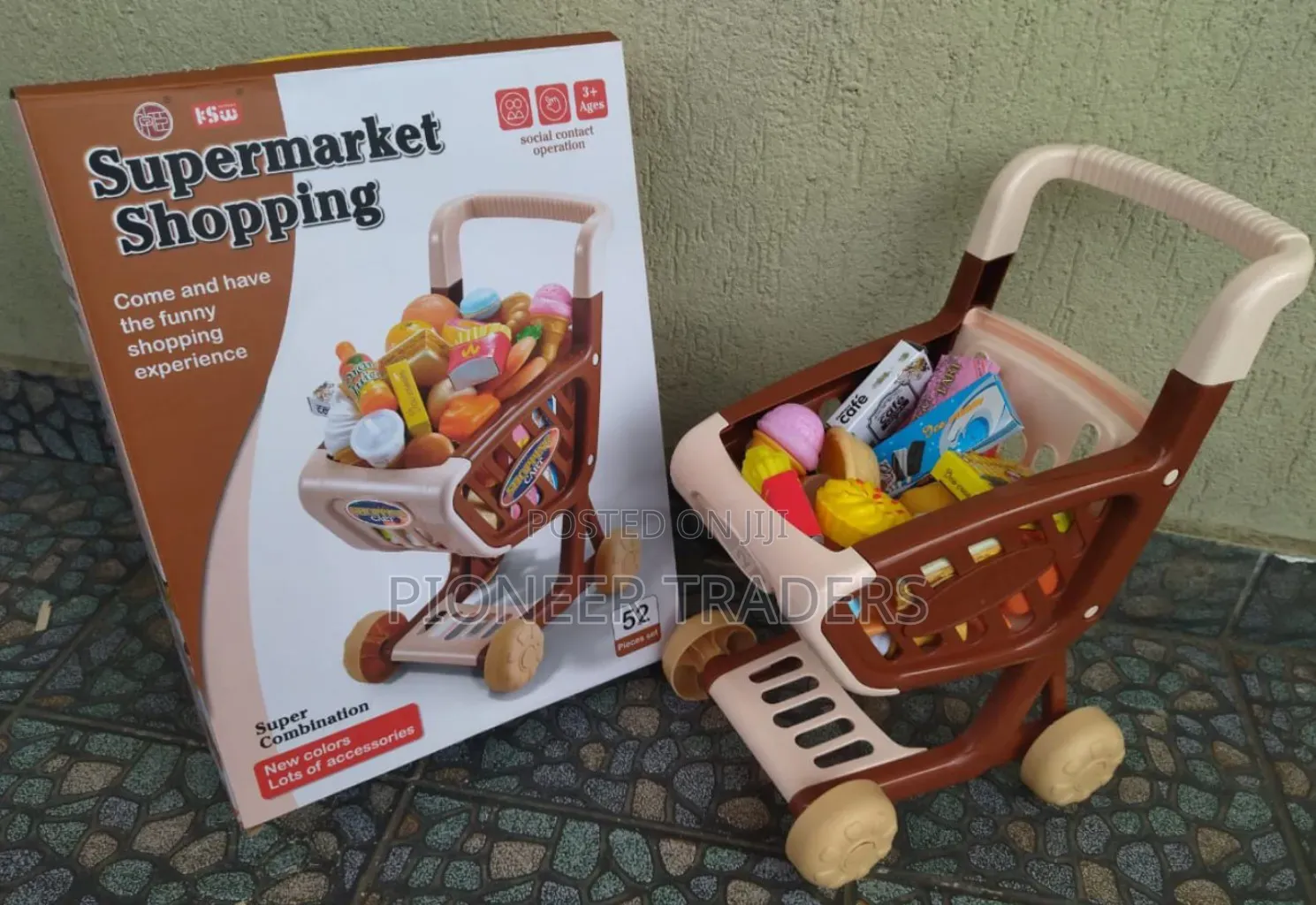 Kids Shopping Cart Play Set