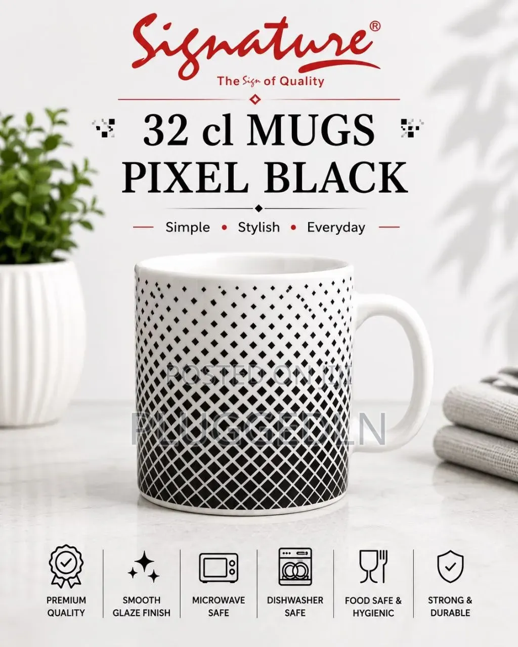 Signature Glass 320Ml Mugs 
6 Sets Per Box