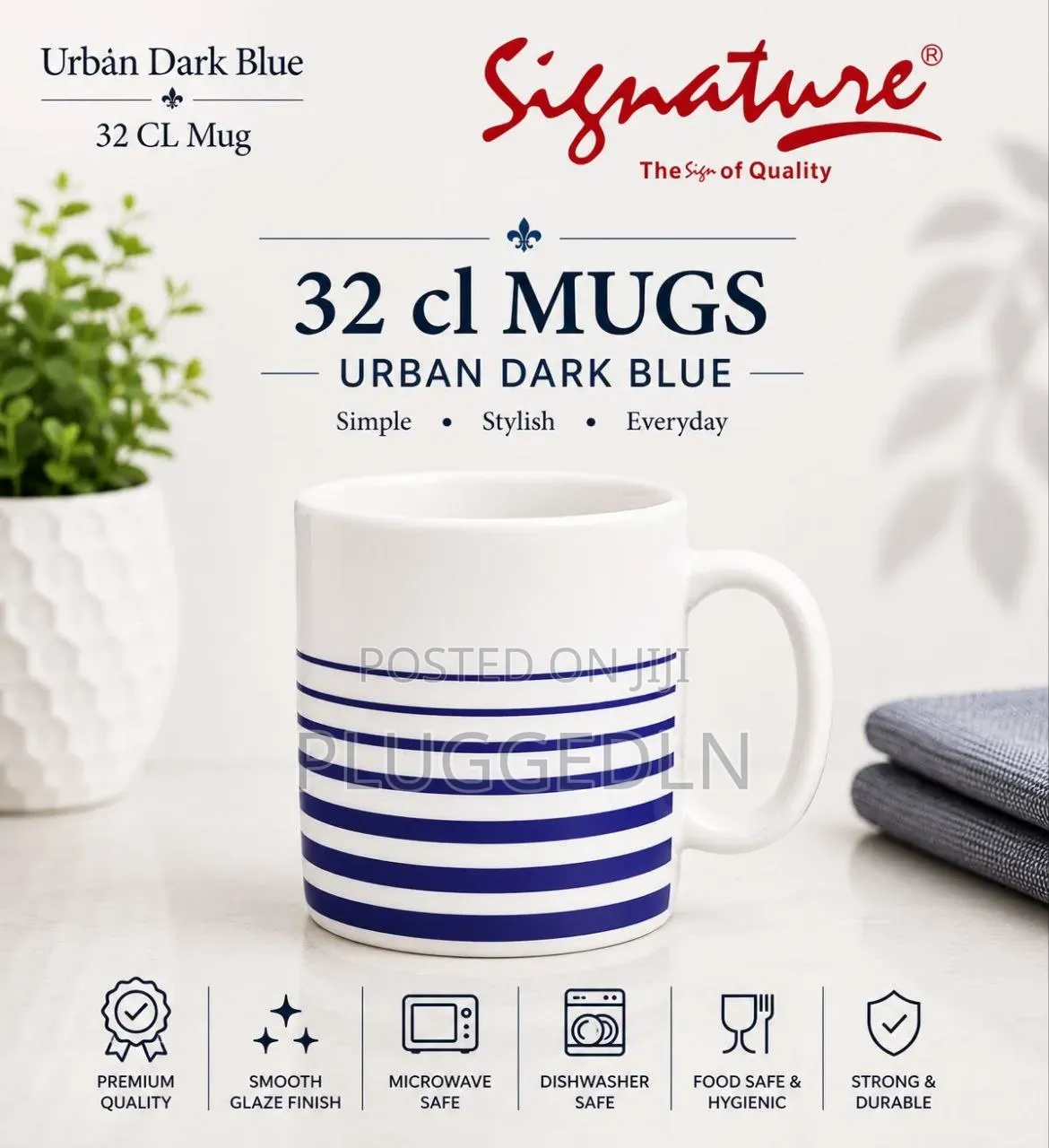 Signature Glass 320Ml Mugs 
6 Sets Per Box