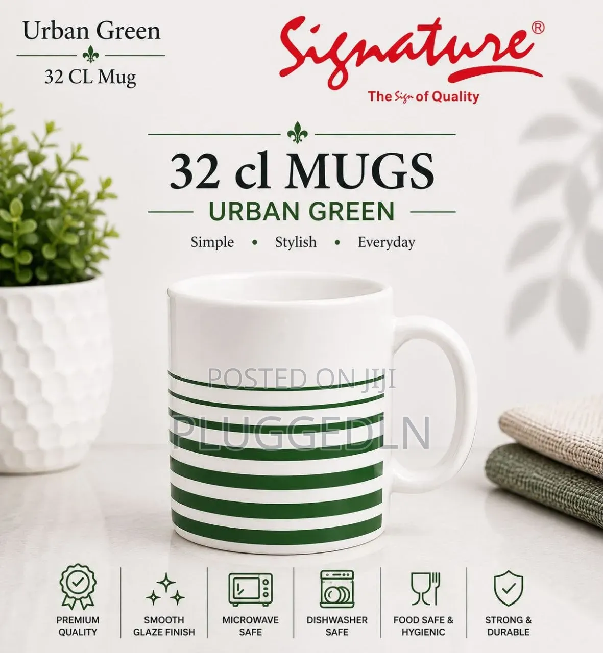 Signature Glass 320Ml Mugs 
6 Sets Per Box