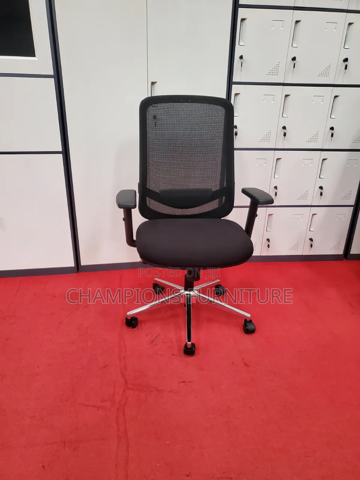 Mid Back Black Ergonomic Office Chair
