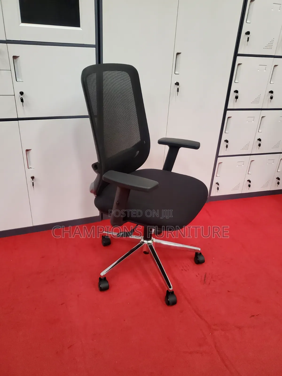 Mid Back Black Ergonomic Office Chair