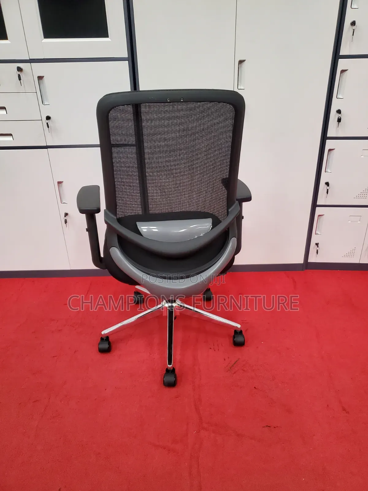 Mid Back Black Ergonomic Office Chair