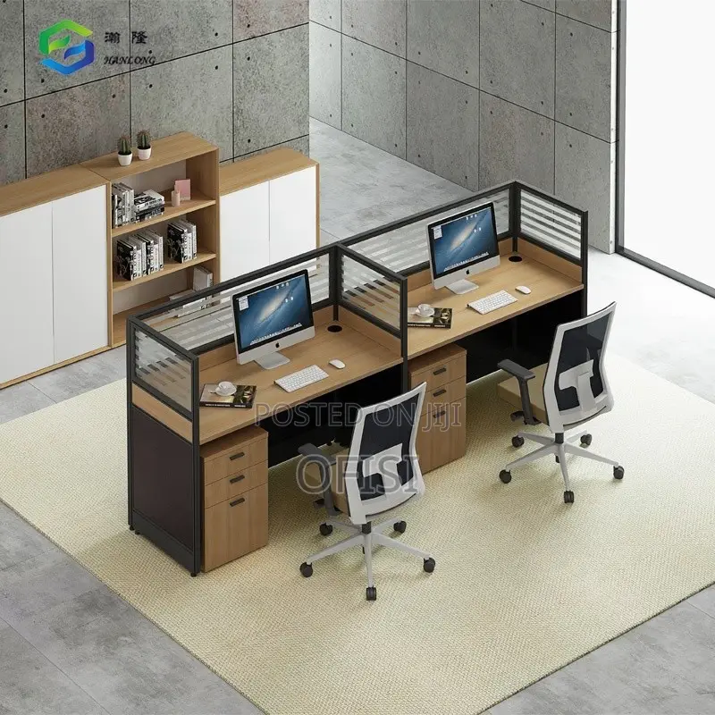 Office Workstation; 2 Way Straight Office Workstation