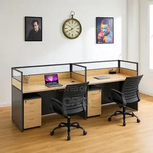 Office Workstation; 2 Way Straight Office Workstation