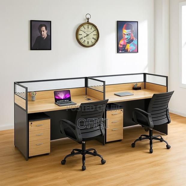 Office Workstation; 2 Way Straight Office Workstation - thumbnail 3