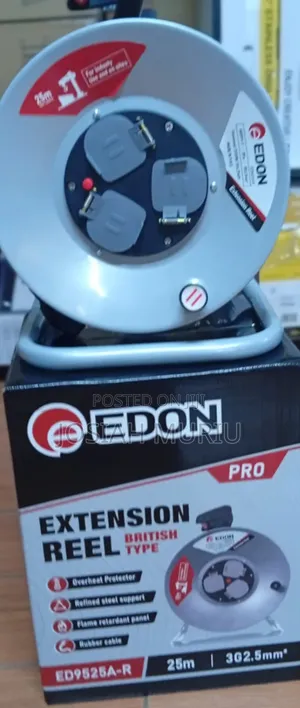 Edon Pro 25m Heavy Duty Extension Reel