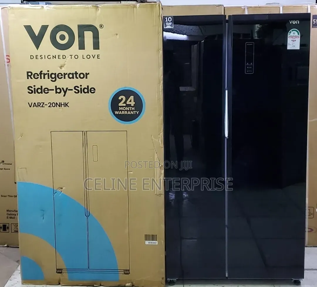 Von 442 Litres Side by Side Refrigerator