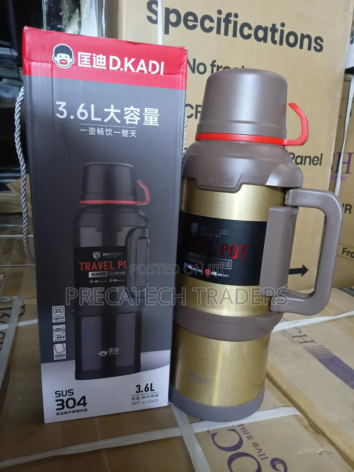 3.6L Insulated Hot Cold Travel Flask