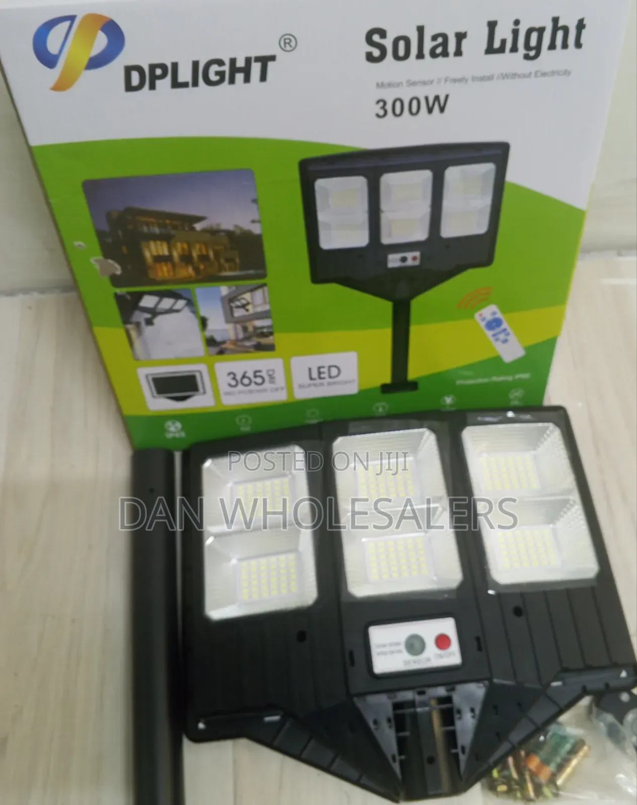 DPLIGHT 300W Solar Wall Light for Home and Farm