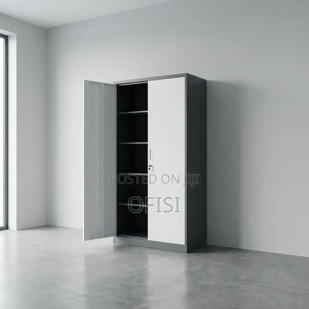 Office Cabinet; Durable Steel 2 Door Metal Storage Cabinet