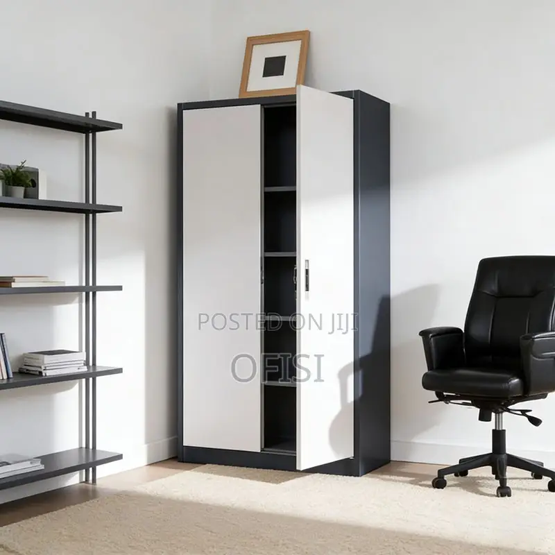 Office Cabinet; Durable Steel 2 Door Metal Storage Cabinet