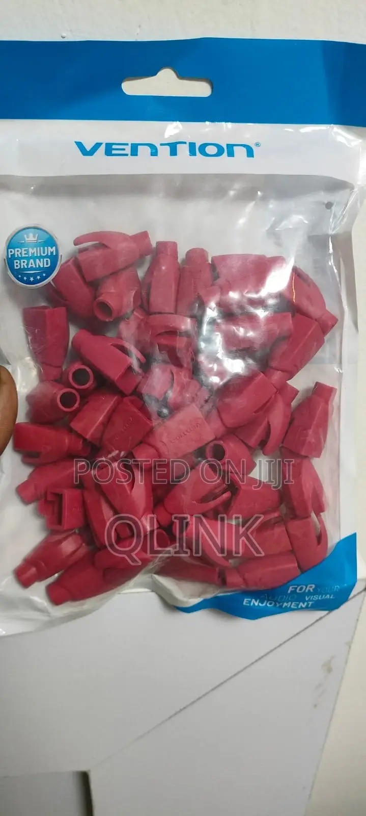 RJ45 Strain Relief Boots Red PVC Type 50 Pack