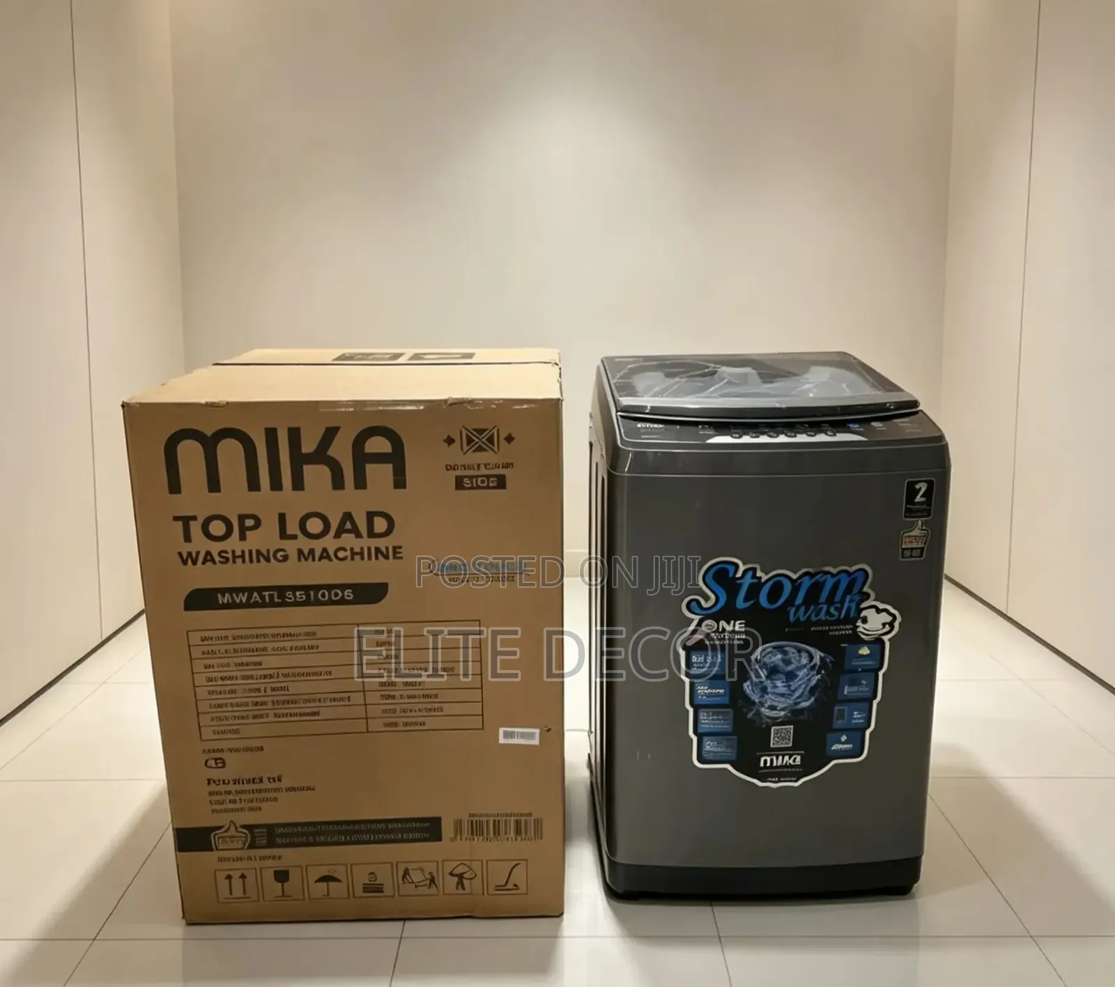 Mika 10KG Fully Automatic Top Load Washing Machine