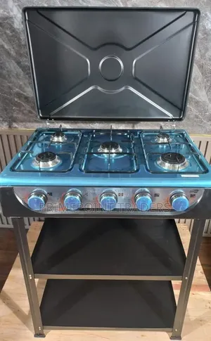 Starlux 5 Burner Gas Cooker With Shelves – Cook More With Convenience