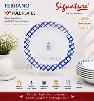 Signature Glass Full Plates 6 Sets Per Box