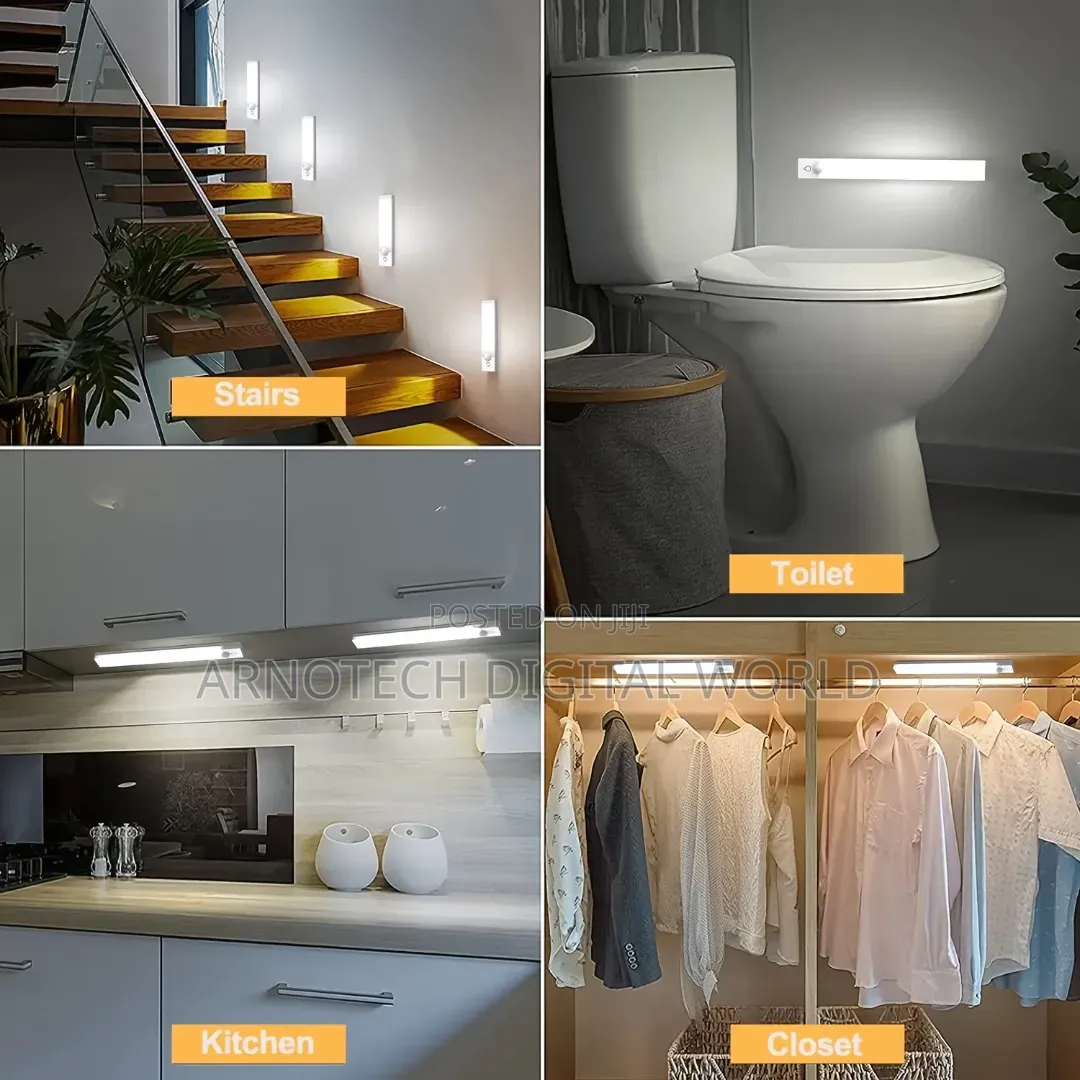 USB Ultra-Thin Rechargeable LED Motion Sensor Light – Dimmable Lamp