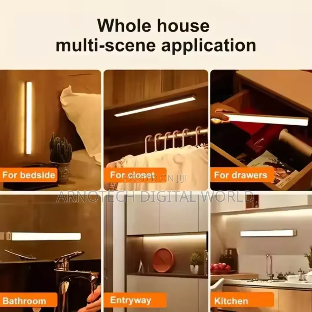 USB Ultra-Thin Rechargeable LED Motion Sensor Light – Dimmable Lamp