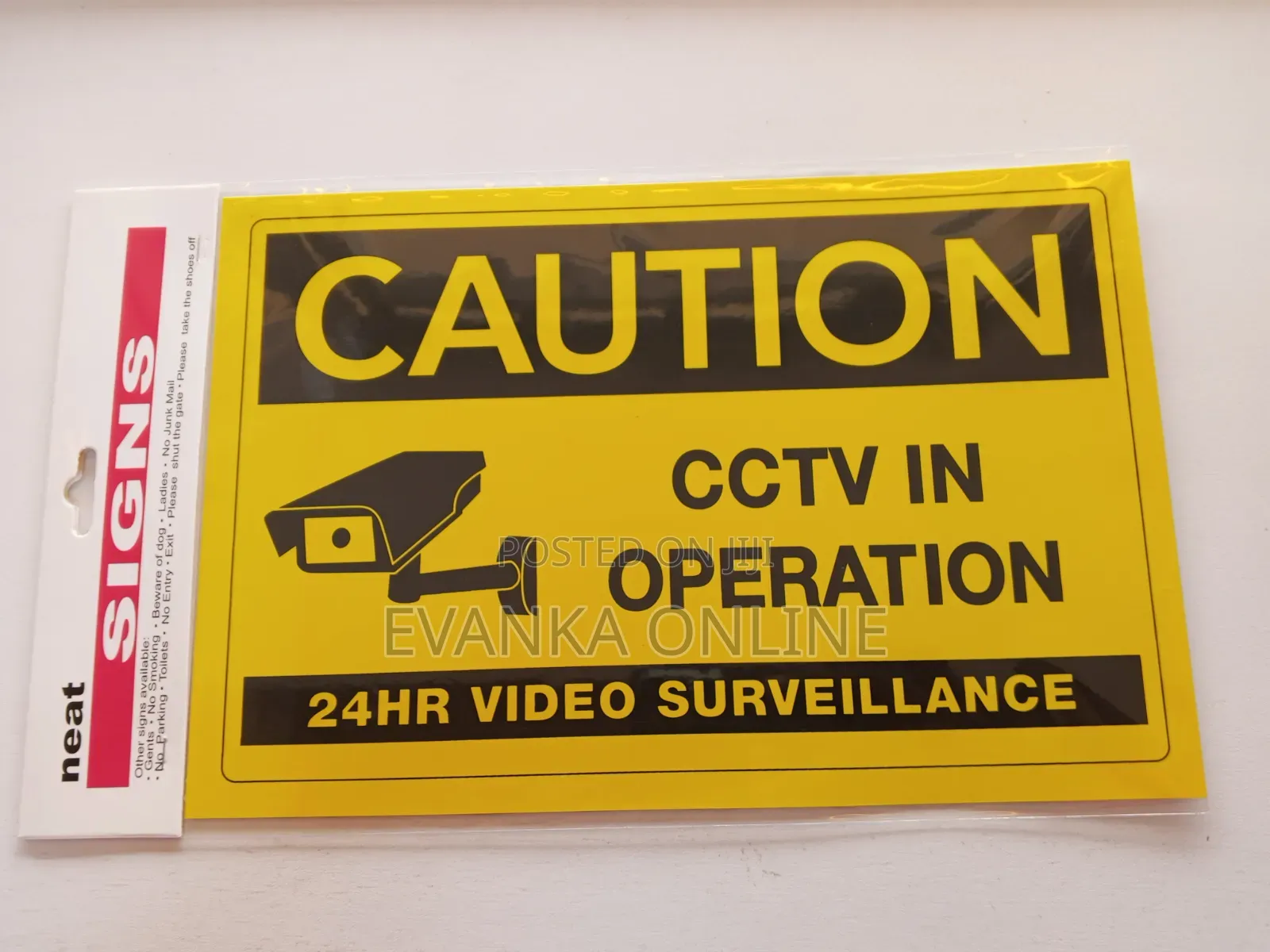 Caution Sign - CCTV in Operation