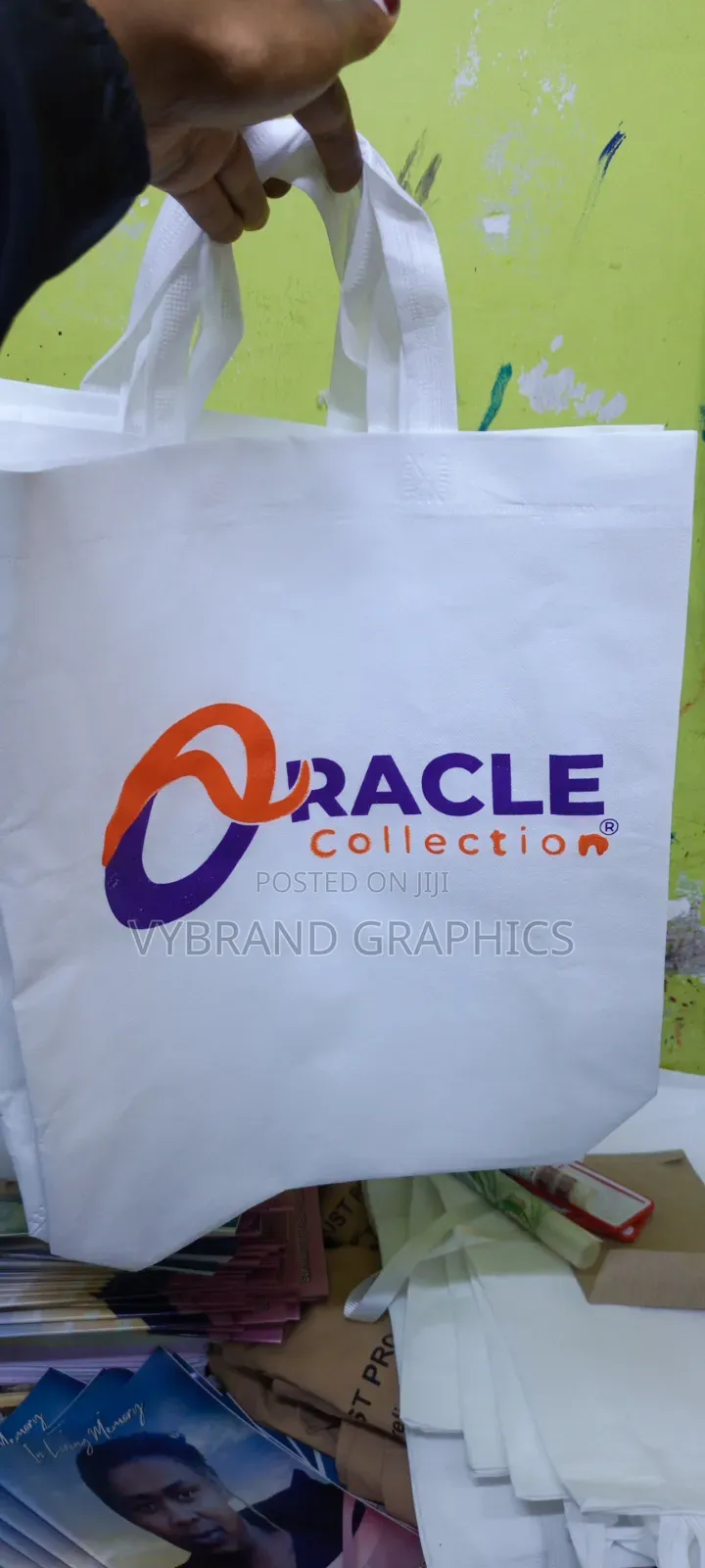 100pcs Non Woven D Cut Bags Branded Packaging Bags