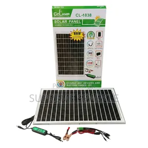 Cclamp 35w Solar Panel Cl-1838 Multi-Voltage 18v 9v 5v